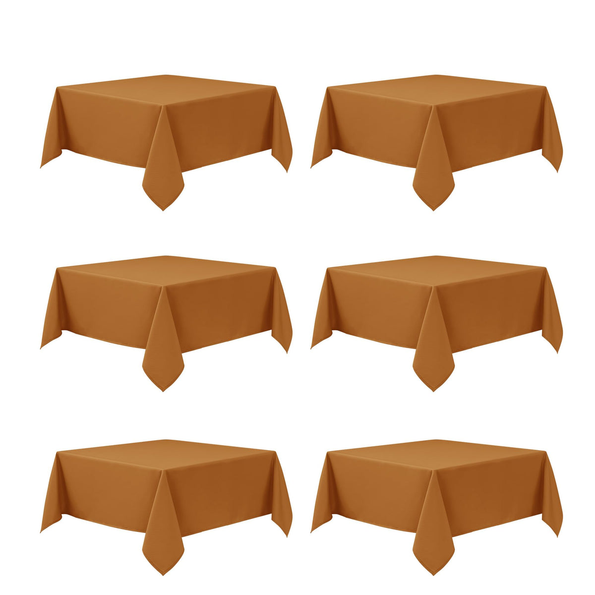 10-Pack White Tablecloths for Rectangle Tables, 60 x 102 Inches