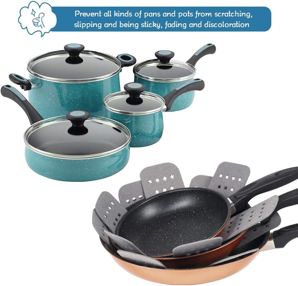 BYKITCHEN Pan Pot Protectors for Stacking,12pcs & 3 Sizes, Separator Pads
