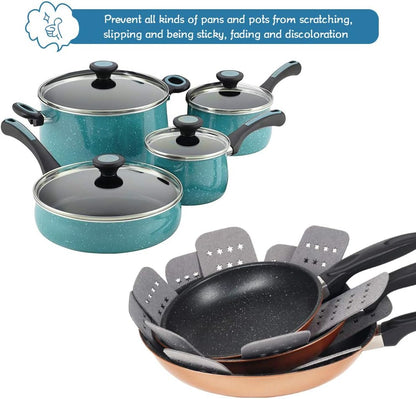 BYKITCHEN Pan Pot Protectors for Stacking,12pcs & 3 Sizes, Separator Pads