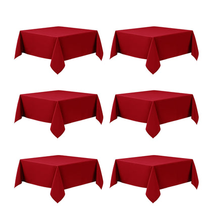 10-Pack White Tablecloths for Rectangle Tables, 60 x 102 Inches