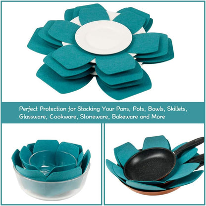 BYKITCHEN Large Pan Protectors for Stacking, 12pcs & 3 Sizes, Pot Separator