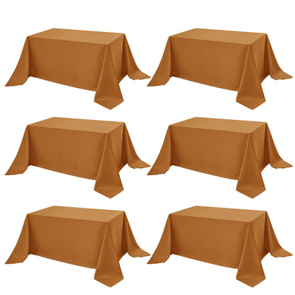 10-Pack White Tablecloths for Rectangle Tables, 60 x 102 Inches