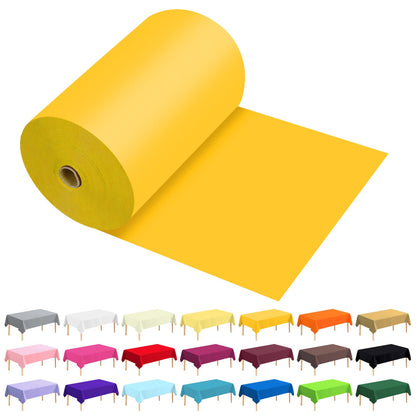 54 Inch X 300 Feet Plastic Table Cover Roll Premium Disposable Plastic Tablecloth for All Type/Shape Tables | Picnic, Party, Banquet, Birthdays, Weddings (Blue, 54 Inch X 300 Feet)