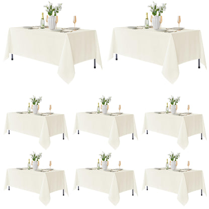 Fitable 6 Pack Black Tablecloths 70x120 Inch for 6-8 Ft Rectangle Tables