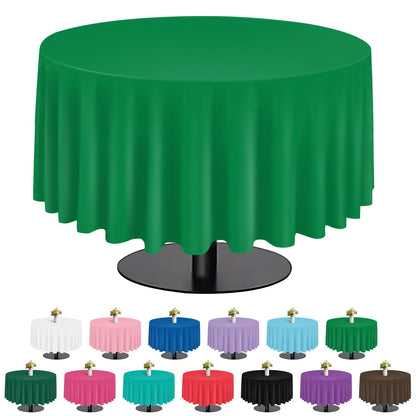 tujol Royal Blue 6 Pack Plastic Table Cloth 54" x 108", Disposable Tablecloths Rectangle Table Cover, Plastic Tablecloths for Parties