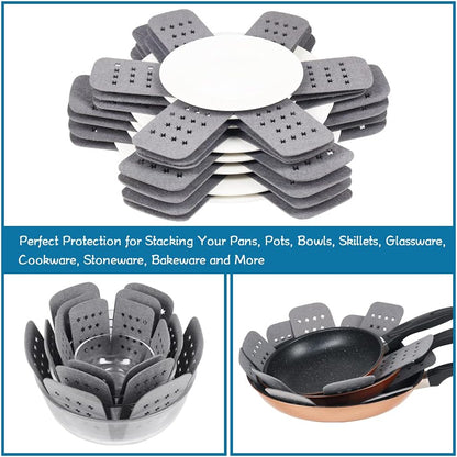 BYKITCHEN Pan Pot Protectors for Stacking,12pcs & 3 Sizes, Separator Pads