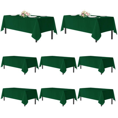 sancua 2 Pack Black Tablecloths 60x102 Inch for 6 Feet Rectangle Tables