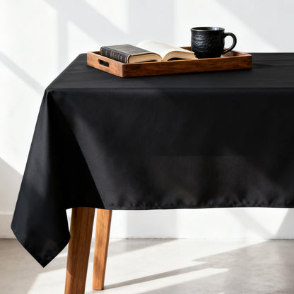 MRJ 70 Inch Round White Tablecloth Stain and Wrinkle Resistant Washable Polyester Table Cloth for Restaurant Hotel Wedding