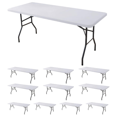 Fitted Tablecloth for 6 Foot Rectangle Tables-Black Picnic Table Covers