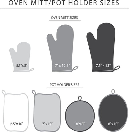 KitchenAid Beacon Two-Tone Non-Slip Pot Holder Set, Pistachio/Graphite Green, 7"x10", 2 Piece