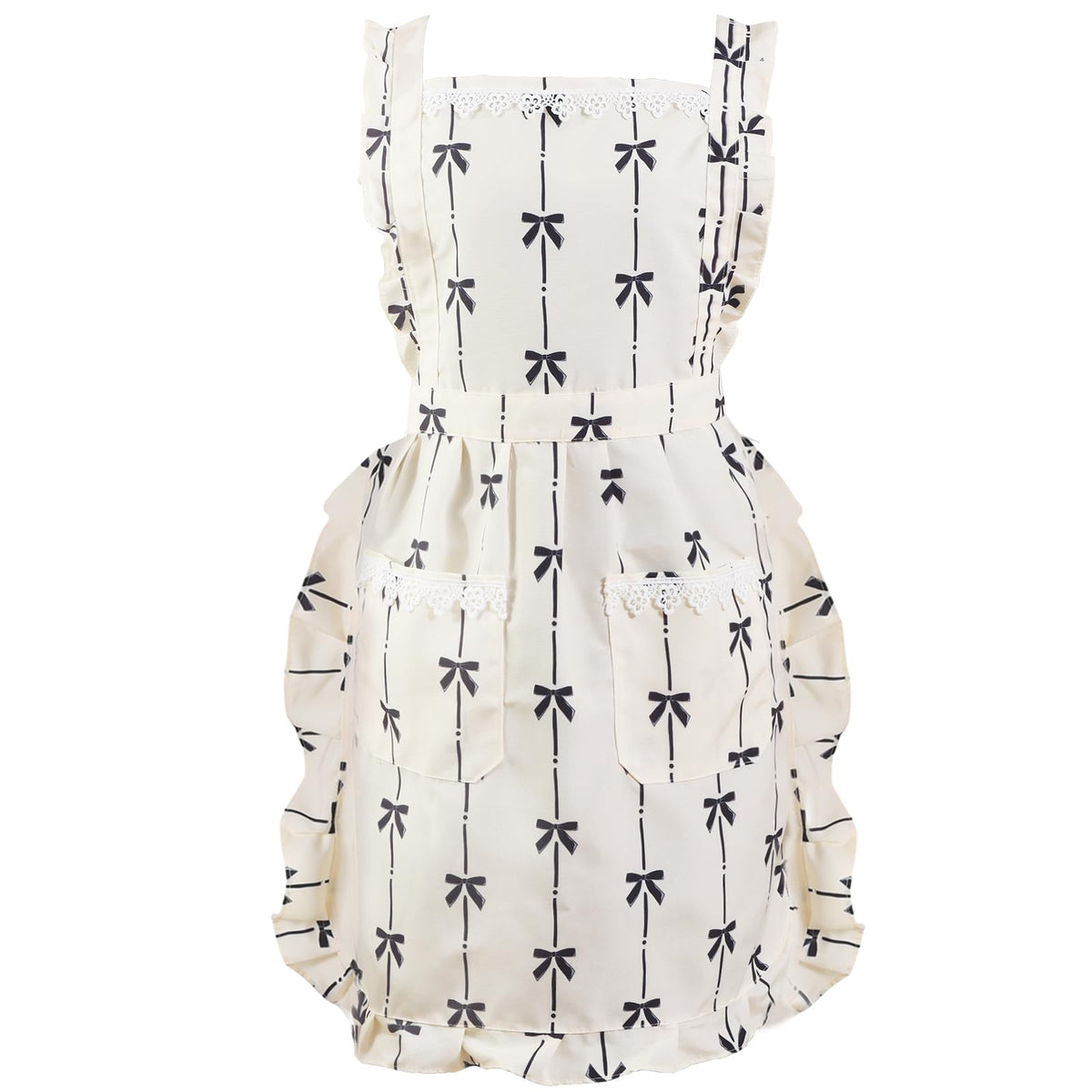 Aoomzoon Cute Aprons for Women with Pockets for Cooking Kitchen Gifts