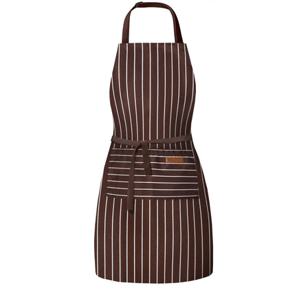 BeLuyi Adjustable Bib Apron with 2 Pockets Chef Cooking Kitchen Restaurant Aprons for Women Men