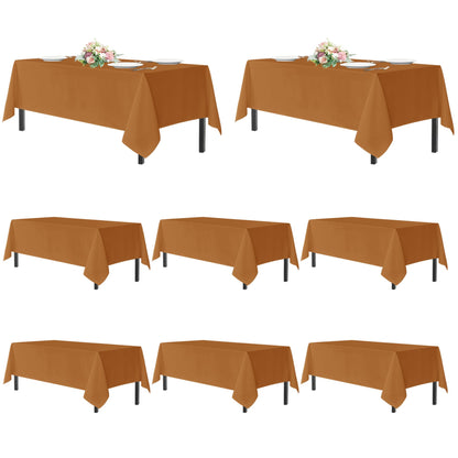 sancua 2 Pack Black Tablecloths 60x102 Inch for 6 Feet Rectangle Tables