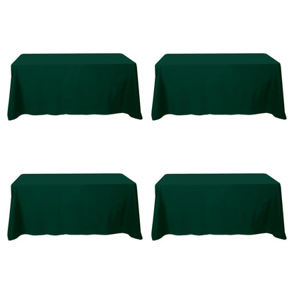 BRILLMAX 6 Pack Ivory Tablecloths 60x102 Inch for 6ft Rectangle Tables