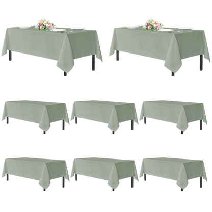 sancua 2 Pack Black Tablecloths 60x102 Inch for 6 Feet Rectangle Tables