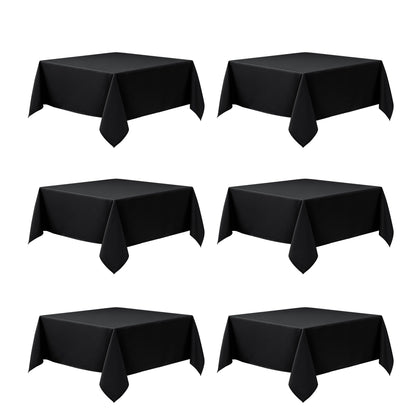 10-Pack White Tablecloths for Rectangle Tables, 60 x 102 Inches