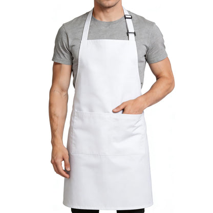 Large Chef Apron for Men and Women, Cooking Kitchen Aprons with 2 Large Pockets Water Oil Resistant