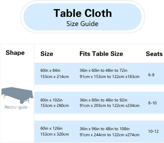 FINDYOU 10 Pack White Table Cloth Rectangle Table 60 x 102 Inch Tablecloths for 6 Foot Rectangle Tables. Stain and Winkle Resistant Polyester Washable White TableCloths for Parties Wedding Dining
