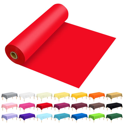 54 Inch X 300 Feet Plastic Table Cover Roll Premium Disposable Plastic Tablecloth for All Type/Shape Tables | Picnic, Party, Banquet, Birthdays, Weddings (Blue, 54 Inch X 300 Feet)