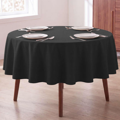 H.VERSAILTEX Linen Table Cloths Rectangle 60 x 84 Inch Premium Tablecloth Spill-Proof Waterproof Table Cover for Dining Buffet Feature Extra Soft and Thick Fabric Wrinkle Free, Natural