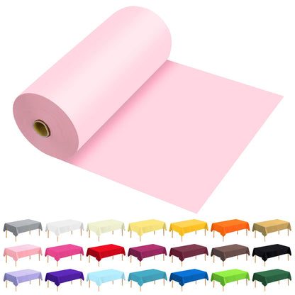 54 Inch X 300 Feet Plastic Table Cover Roll Premium Disposable Plastic Tablecloth for All Type/Shape Tables | Picnic, Party, Banquet, Birthdays, Weddings (Blue, 54 Inch X 300 Feet)