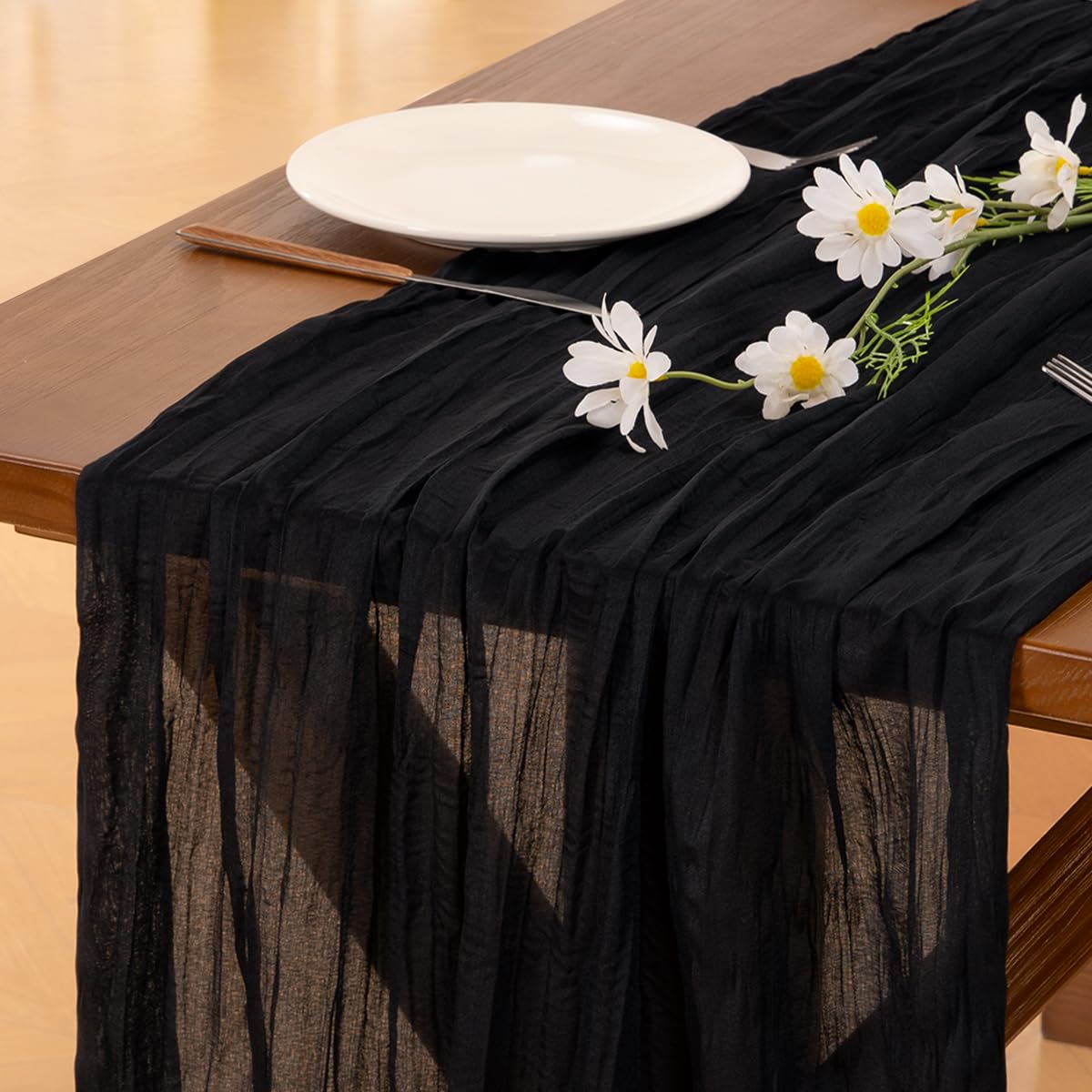 Pink Cheesecloth Table Runner Fall Boho Wedding Birthday Party Home Decor