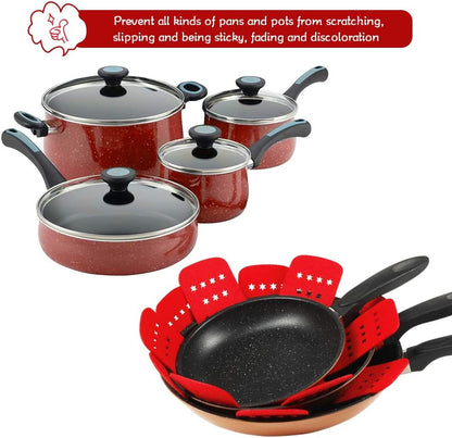 BYKITCHEN Pan Pot Protectors with Stars for Stacking, 12pcs & 3 Sizes