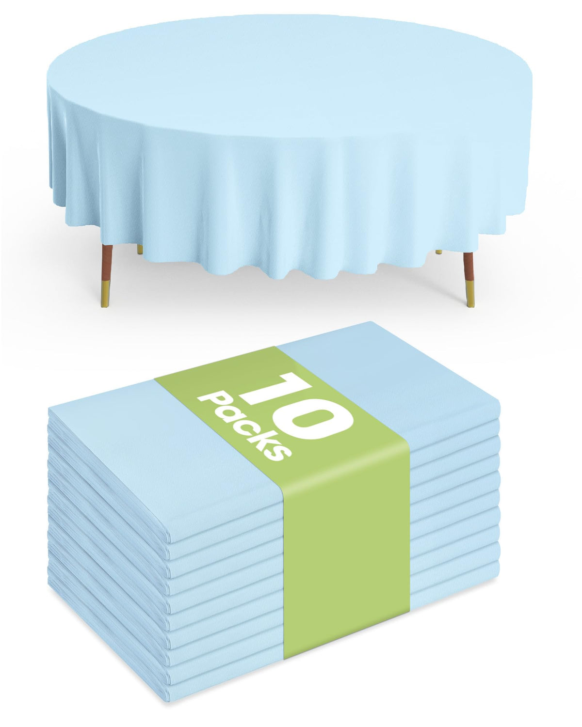 Pureegg Plastic Table Cloth Disposable 10 Pack, 54 x 108 Inch Table Cloths, Easter Party, Valentines, Mothers Day Decorations, Tablecloths, Rectangle, Pastel Plastic Cover, Leakproof & Sturdy, Pink