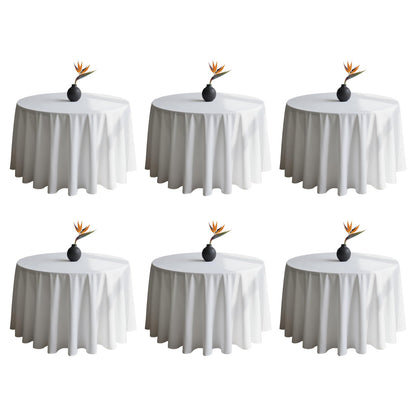 DRESSMAKER 2 Pack White Table Cloth Rectangle 60X102 Inch Fit 6FT Table