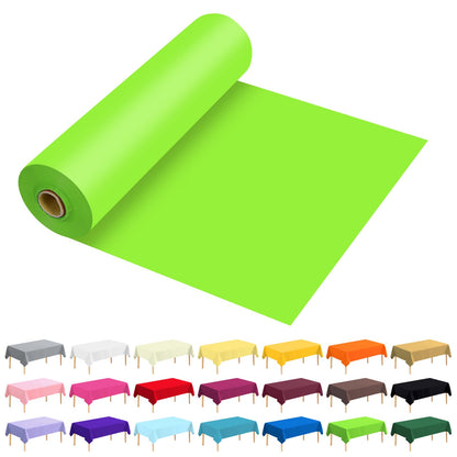 54 Inch X 300 Feet Plastic Table Cover Roll Premium Disposable Plastic Tablecloth for All Type/Shape Tables | Picnic, Party, Banquet, Birthdays, Weddings (Blue, 54 Inch X 300 Feet)