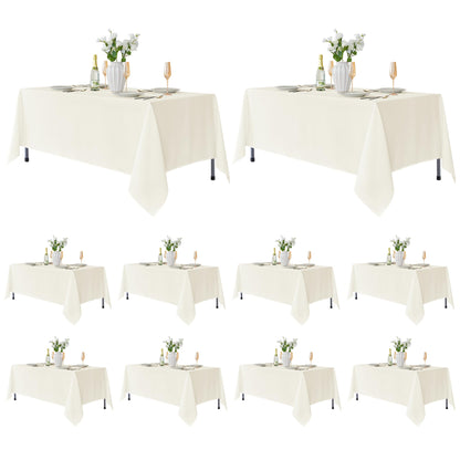Fitable 6 Pack Black Tablecloths 70x120 Inch for 6-8 Ft Rectangle Tables