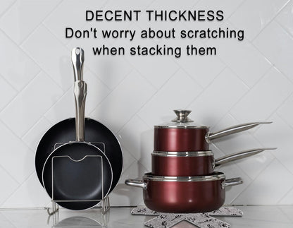 Pot and Pan Protectors 12 Pcs (10" 14" 15"), Pan Protectors for Stacking