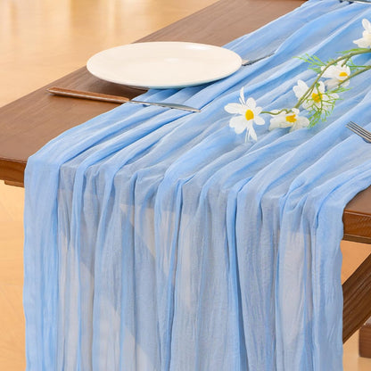 Pink Cheesecloth Table Runner Fall Boho Wedding Birthday Party Home Decor
