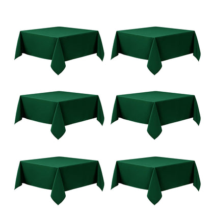10-Pack White Tablecloths for Rectangle Tables, 60 x 102 Inches