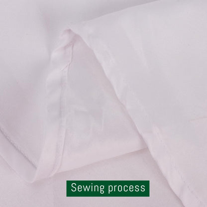 DAKKIONY 10 Pack Round Tablecloth White 120 Inch, Stain Resistant and Wrinkle Polyester Fabric, Washable Table Cover for Kitchen Dining, Wedding, Buffet Table, Holiday Party