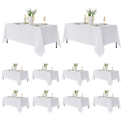 Fitable 6 Pack Black Tablecloths 70x120 Inch for 6-8 Ft Rectangle Tables