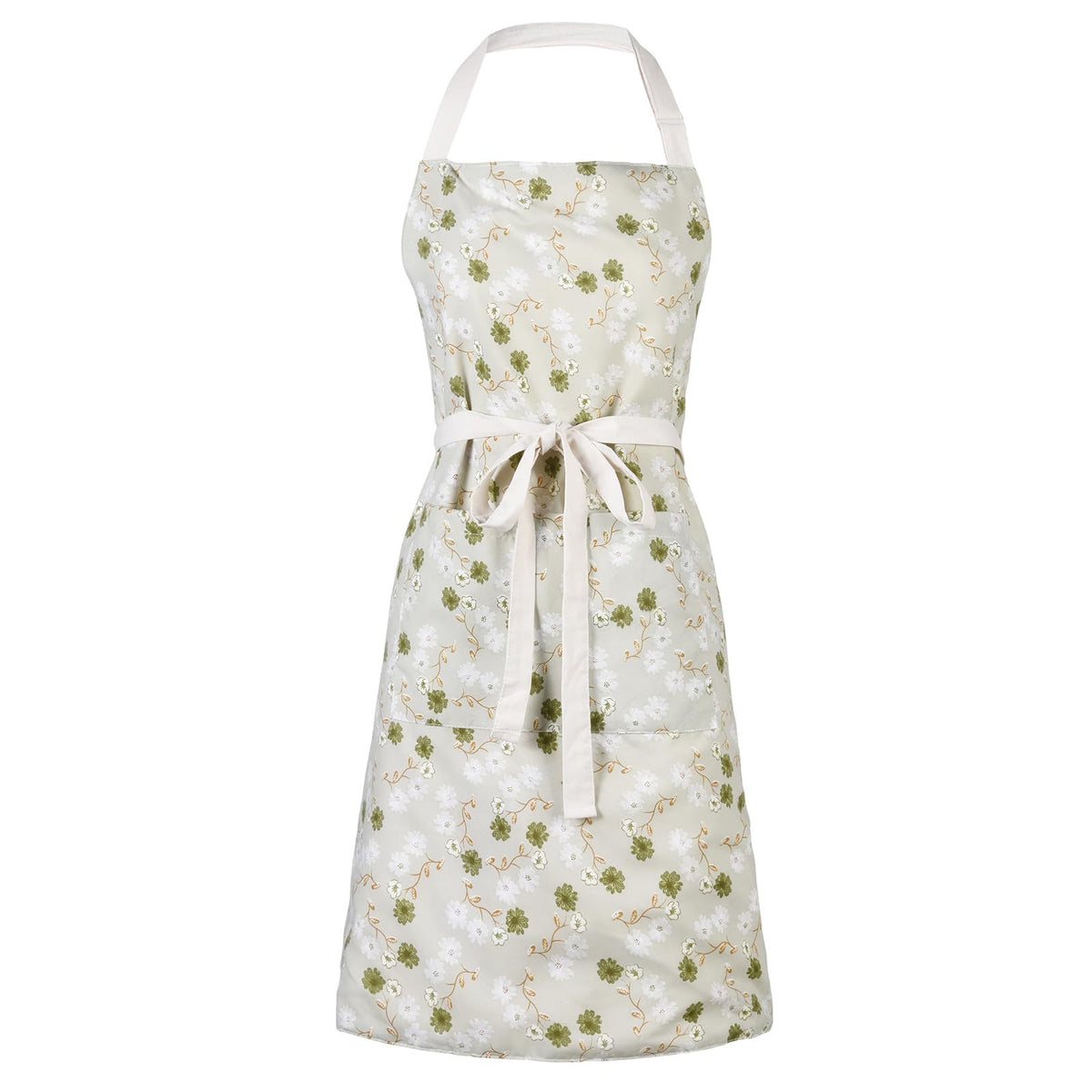 Aoomzoon Kitchen Aprons for Women with 2 Pockets,Double Sided Vintage Adjustable Apron for Gardening Cooking Arting Painting