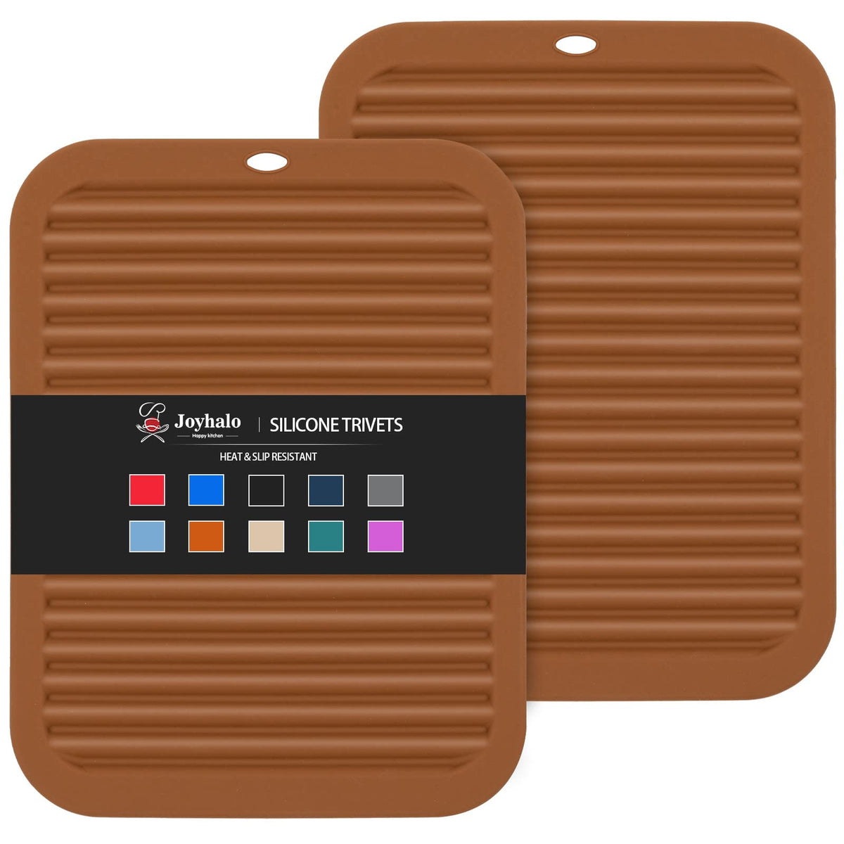 Joyhalo 4 Pack Trivets for Hot Dishes