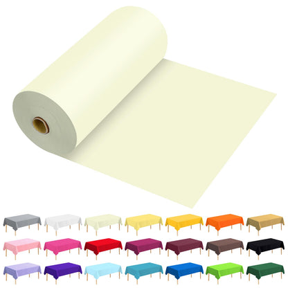 54 Inch X 300 Feet Plastic Table Cover Roll Premium Disposable Plastic Tablecloth for All Type/Shape Tables | Picnic, Party, Banquet, Birthdays, Weddings (Blue, 54 Inch X 300 Feet)