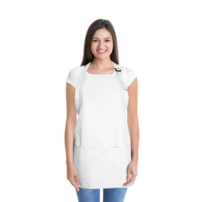 Dalix 24” Kitchen Apron, Aprons With Pockets - 3-Pocket Design for Home Supplies Use,Kitchen Cooking Aprons