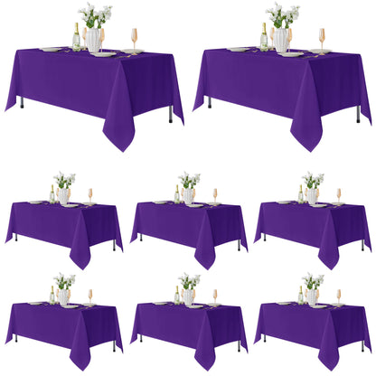 Fitable 6 Pack Black Tablecloths 70x120 Inch for 6-8 Ft Rectangle Tables