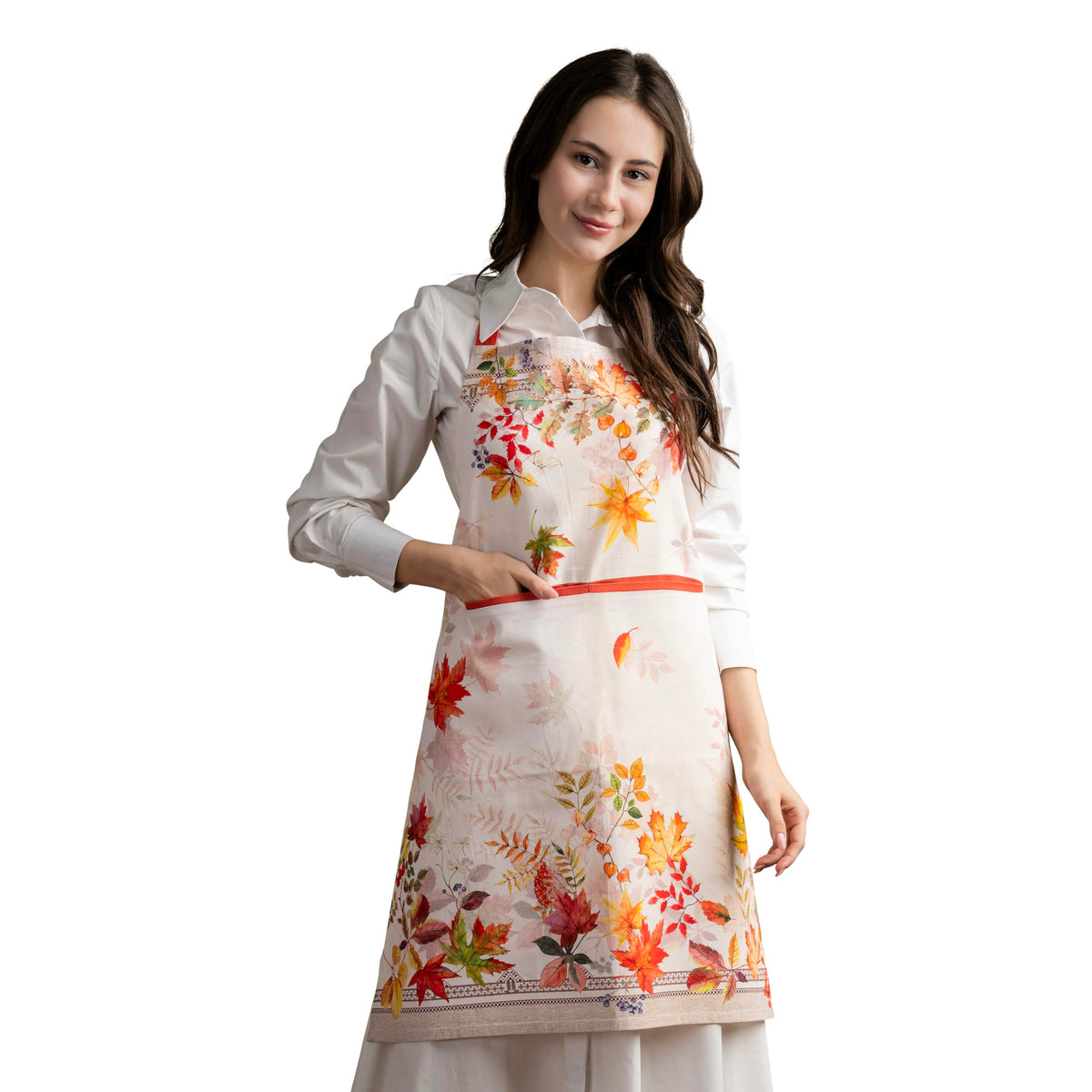 Maison d' Hermine Aprons for women with Pocket 100% Cotton (27.50"x31.50")