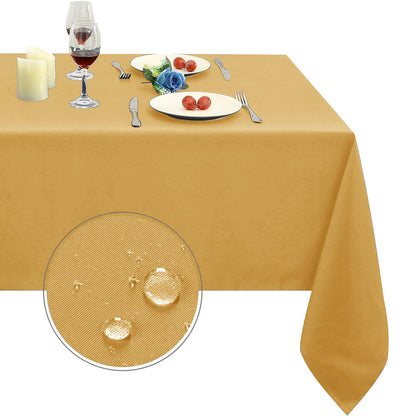 Obstal Rectangle Table Cloth, Navy Blue, 60 x 84 Inch