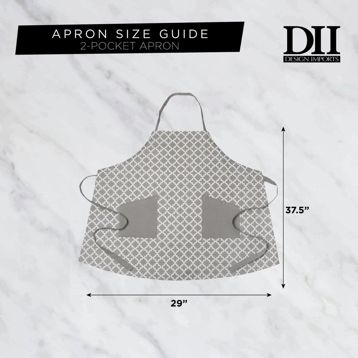 DII unisex Chef Style Cotton Apron