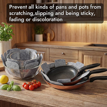 BOYAN Pot and Pan Protectors for Stacking, 12pcs & 3 Sizes, Separator Pads