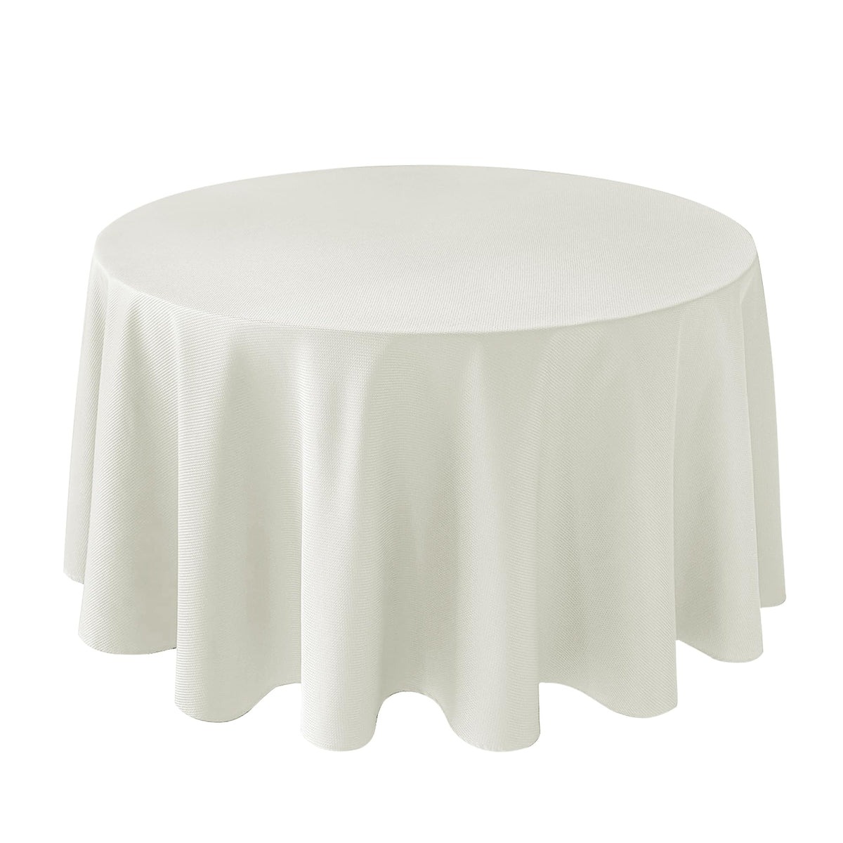 Textured Tablecloth Rectangle-Fabric Spillproof Table Cloth-Natural 60x108"