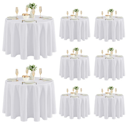 Fitable 6 Pack Black Tablecloths 70x120 Inch for 6-8 Ft Rectangle Tables