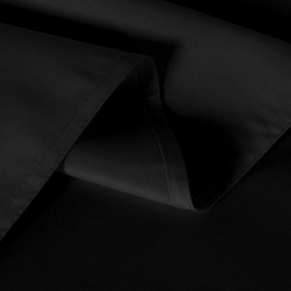 sancua 2 Pack Black Tablecloths 60x102 Inch for 6 Feet Rectangle Tables