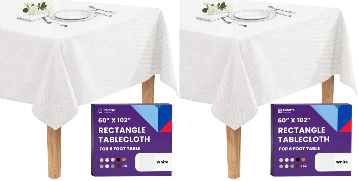Gee Di Moda Rectangle Tablecloth - 70 x 120 Inch Navy Blue Table Cloth for 6 or 8 Foot Rectangle Tables - Heavy Duty Washable Fabric - for Holiday Party, Dinner, Weddings, Baby Shower & Events
