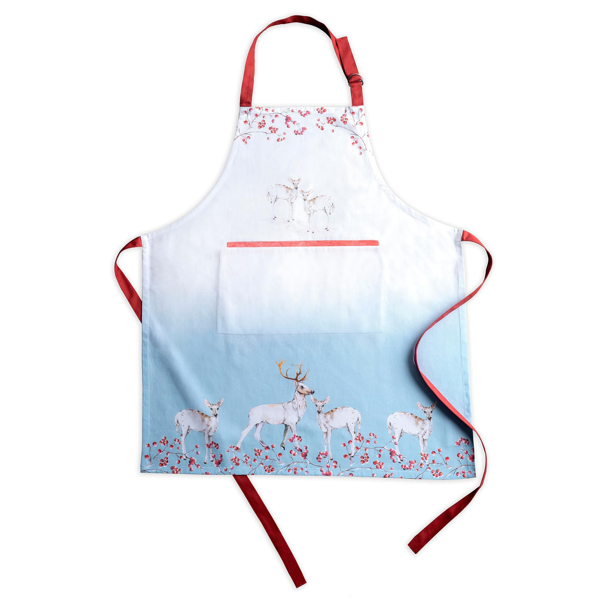 Maison d' Hermine Aprons for women with Pocket 100% Cotton (27.50"x31.50")
